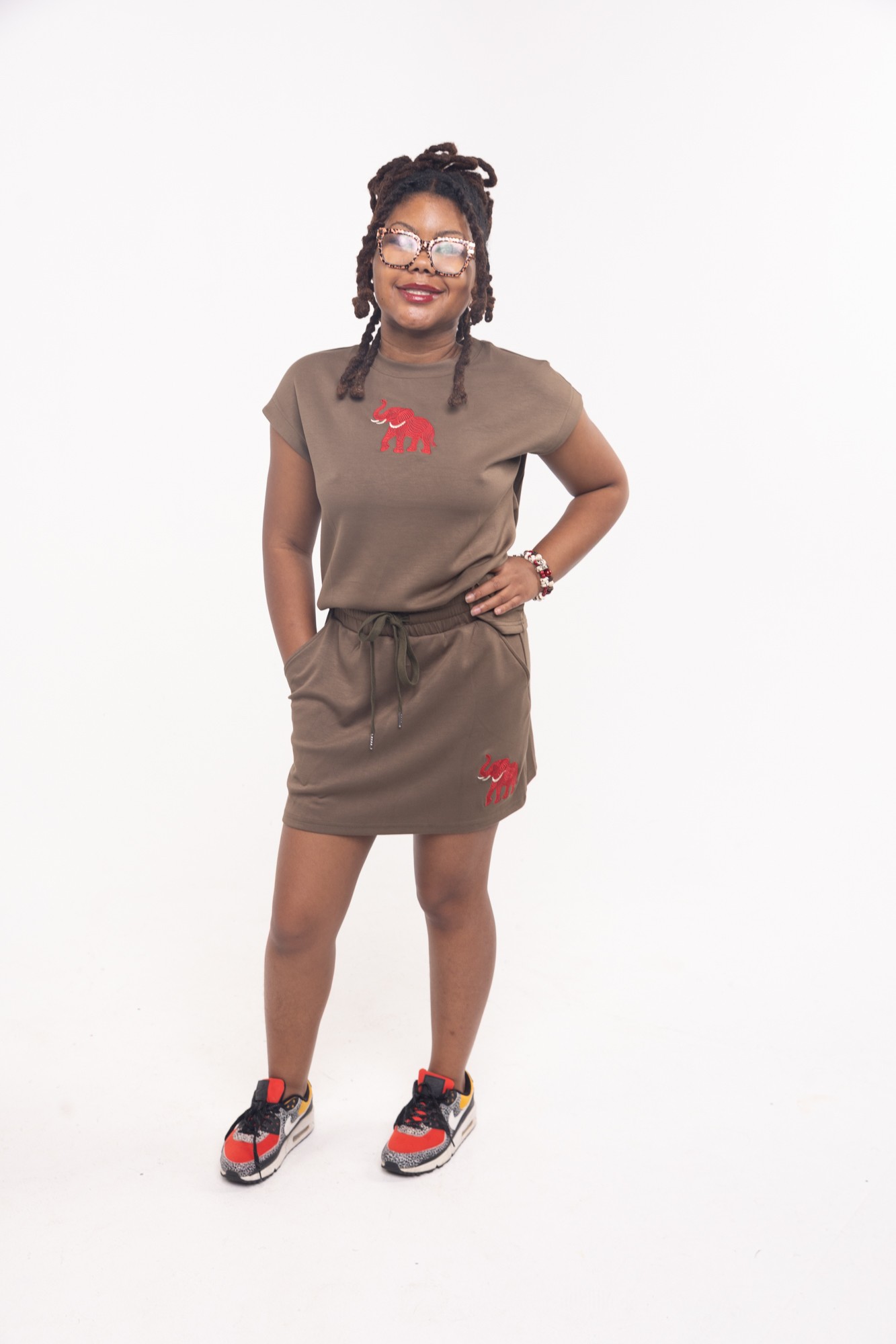 Red Elephant Skort