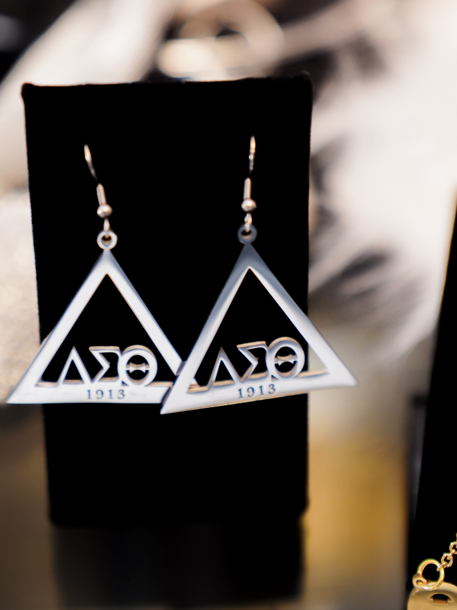 Delta Triangle Medium Earrings
