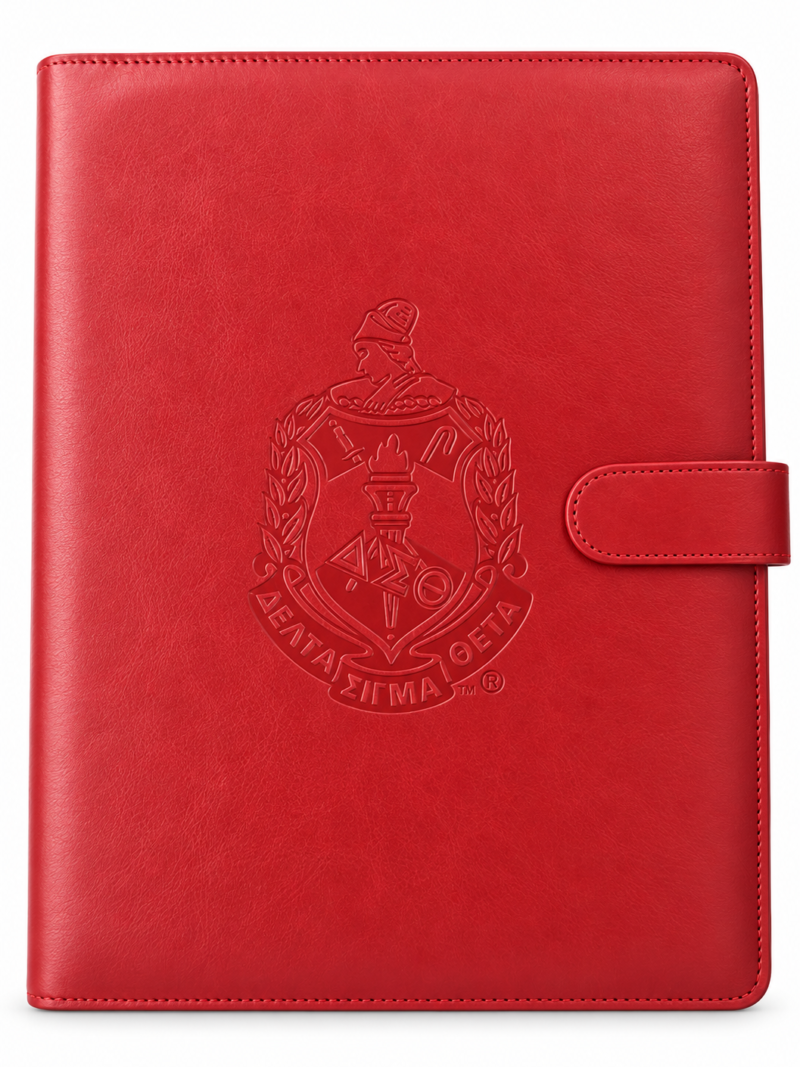 DST Red PU Leather Portfolio