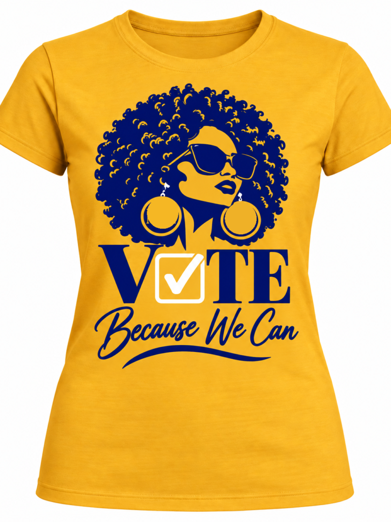 D9 Unity Vote Tee - Gold & Blue